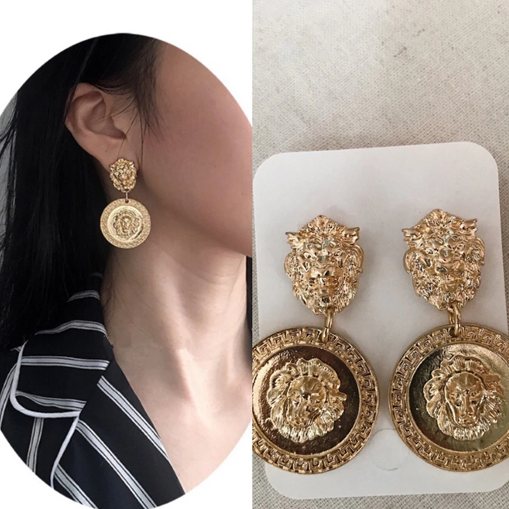 2019 New Fashion Baroque Lion Head Elephant Luxury Long Drop Earrings Women Jewelry Charm Bijoux Earring For Party
2019 New Fashion Baroque Lion Head Elephant Luxury Long Drop Earrings Women Jewelry Charm Bijoux Earring For Party