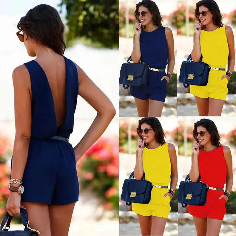 Hirigi Hot Women Ladies Clubwear Backless Belt Pocket Playsuit Jumpsuit vest Short Pants
Hirigi Hot Women Ladies Clubwear Backless Belt Pocket Playsuit Jumpsuit vest Short Pants