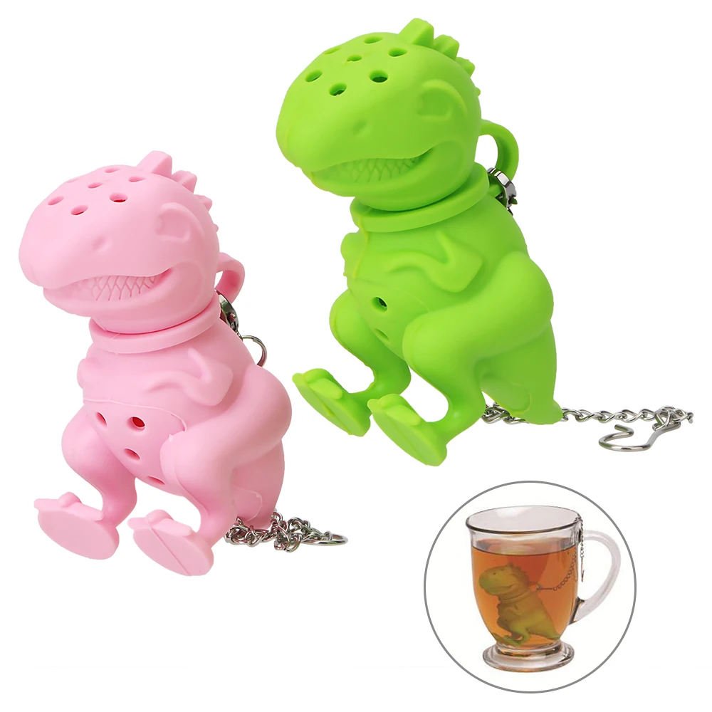 Cute Herbal Filter Diffuser Creative Kitchen Supplies Empty Silicone Tea Bags Tea Strainer Teaware Dinosaur Shape Tea Infuser
Cute Herbal Filter Diffuser Creative Kitchen Supplies Empty Silicone Tea Bags Tea Strainer Teaware Dinosaur Shape Tea Infuser