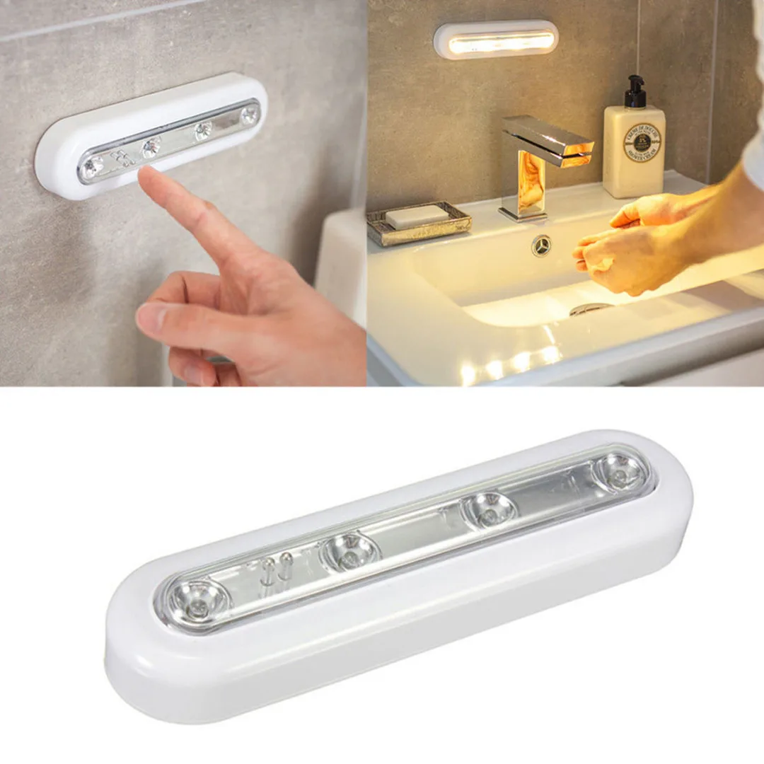 Newest 4LED Wireless Battery Touch Sensor Night Light High Bright Wall Lamp
Newest 4LED Wireless Battery Touch Sensor Night Light High Bright Wall Lamp