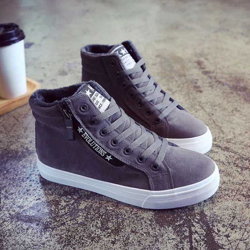 Women Casual Shoes Winter Women Sneakers Fashion Flock Lace-Up Warm Plush Breathable Flats Platform High Top Women Shoes
Women Casual Shoes Winter Women Sneakers Fashion Flock Lace-Up Warm Plush Breathable Flats Platform High Top Women Shoes