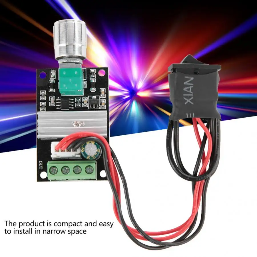 soft starting DC 6-28V 3A PWM DC Regulator Speed Electric Motor Controller with Switch Function dc motor speed controller
soft starting DC 6-28V 3A PWM DC Regulator Speed Electric Motor Controller with Switch Function dc motor speed controller