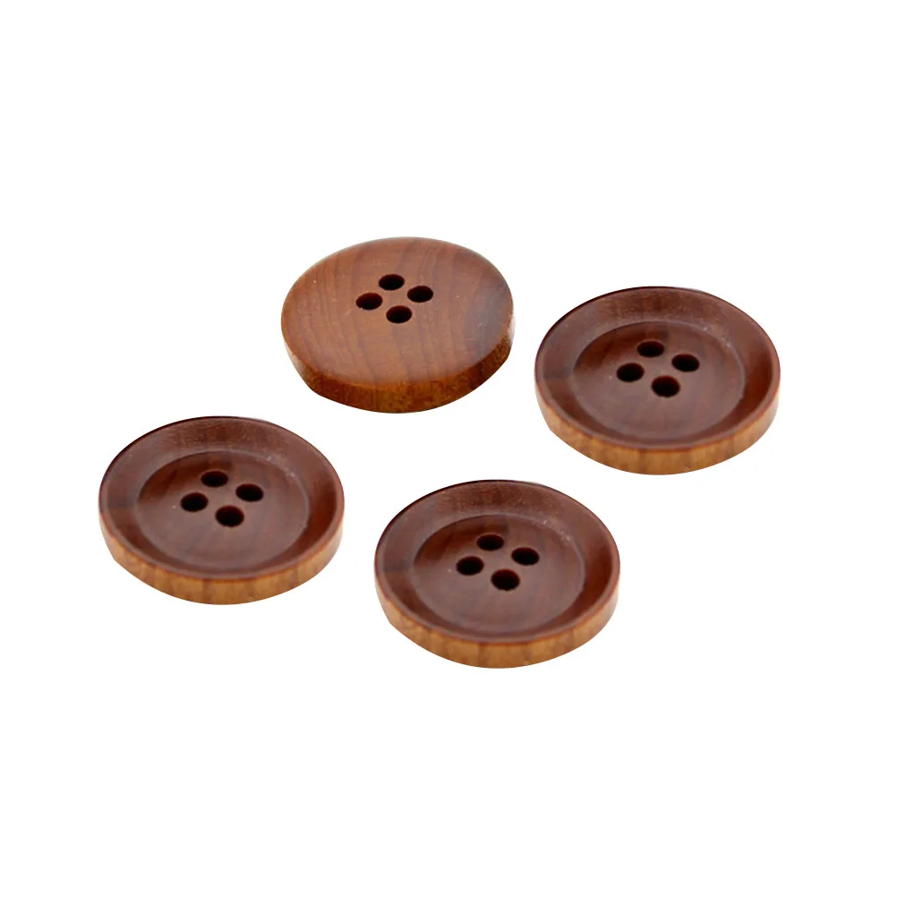 10-Piece Solid Color Concave Design DIY 4 Holes Brown Wooden Buttons for Clothing Scrapbook Jewellery Making Sewing
10-Piece Solid Color Concave Design DIY 4 Holes Brown Wooden Buttons for Clothing Scrapbook Jewellery Making Sewing