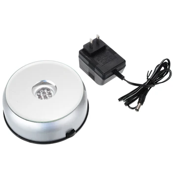 7 LED 4 inch Unique Rotating Crystal Display Base Stand White Light Base With AC Adapter For Home Decoration Lighting Tool
7 LED 4 inch Unique Rotating Crystal Display Base Stand White Light Base With AC Adapter For Home Decoration Lighting Tool
