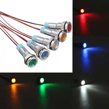 6mm 12V LED Car Metal Indicator Light Dash Light Lamp Wire Leads Red Blue Green Yellow White
6mm 12V LED Car Metal Indicator Light Dash Light Lamp Wire Leads Red Blue Green Yellow White