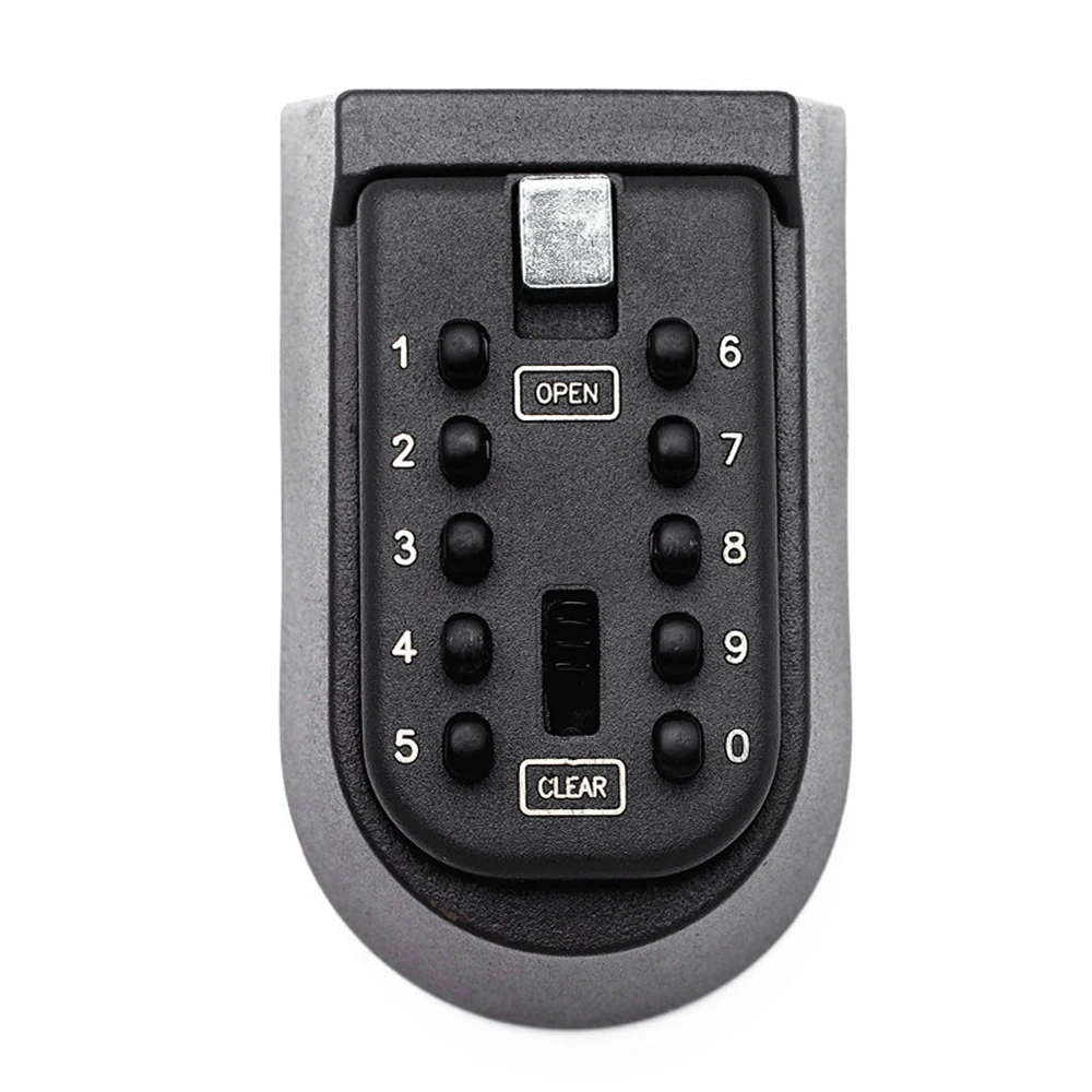 Wall Mounted Outdoor Key Storage Lock Box 10 Digit Push-Button Combination Password Key Safe Box Resettable Code Key Holder
Wall Mounted Outdoor Key Storage Lock Box 10 Digit Push-Button Combination Password Key Safe Box Resettable Code Key Holder
