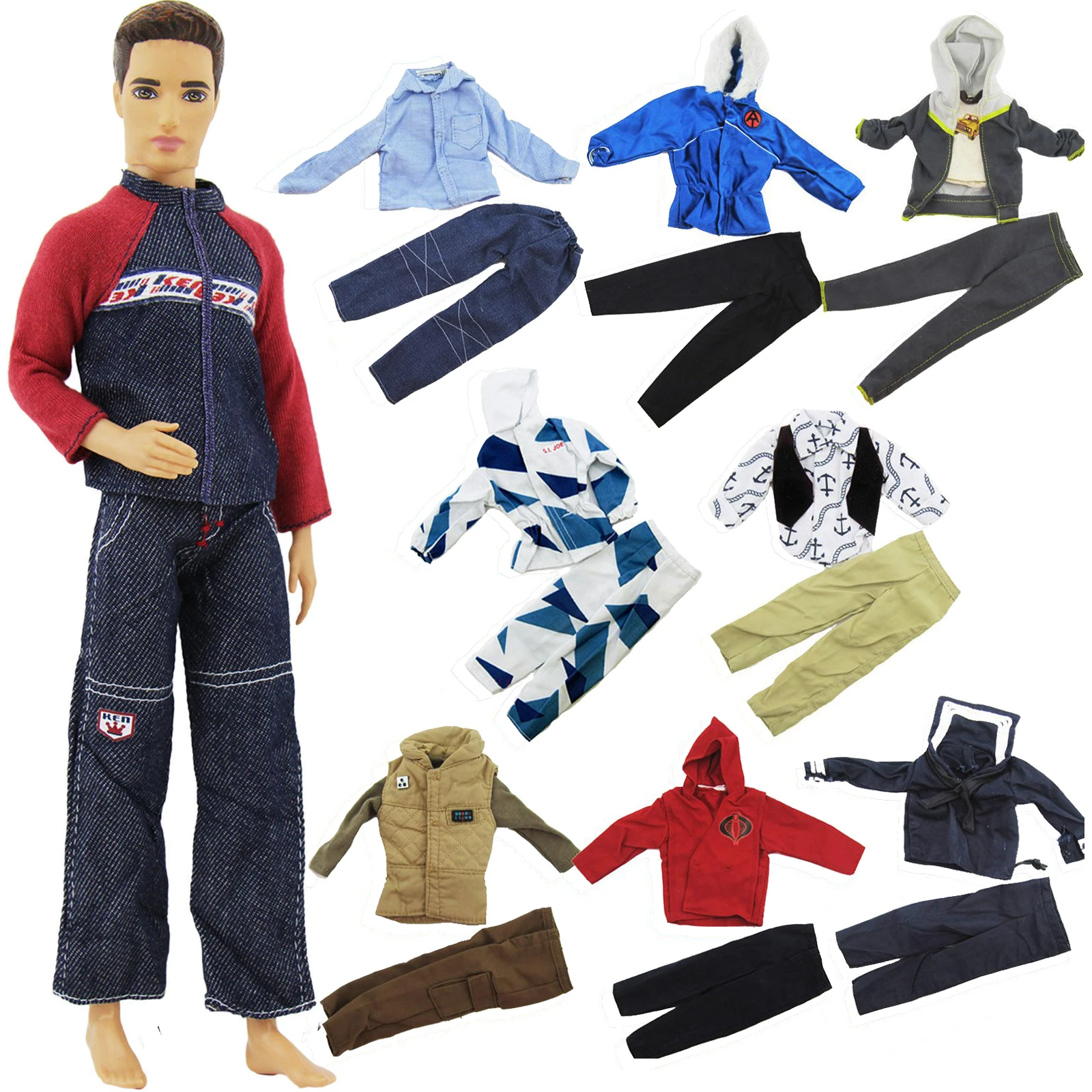 3 Set Random Outfits Daily Wear Pants Trousers Long Sleeves Coat Jacket Men Winter Accessories Clothes for Barbie Ken Doll Toy
3 Set Random Outfits Daily Wear Pants Trousers Long Sleeves Coat Jacket Men Winter Accessories Clothes for Barbie Ken Doll Toy