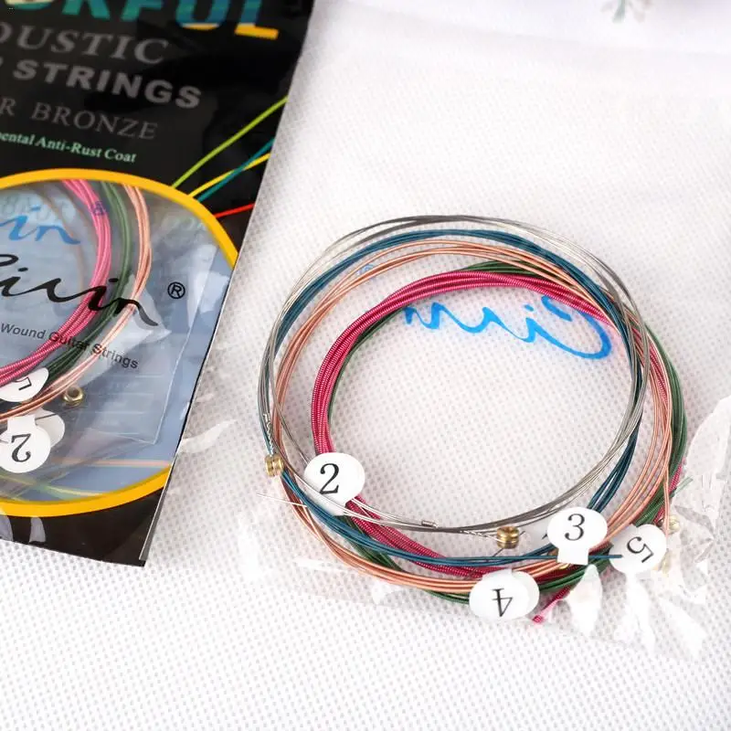 New Color Acoustic Guitar Strings 6pcs/Set Rainbow Colorful Guitar Strings Replacement Part For Acoustic Guitar
New Color Acoustic Guitar Strings 6pcs/Set Rainbow Colorful Guitar Strings Replacement Part For Acoustic Guitar