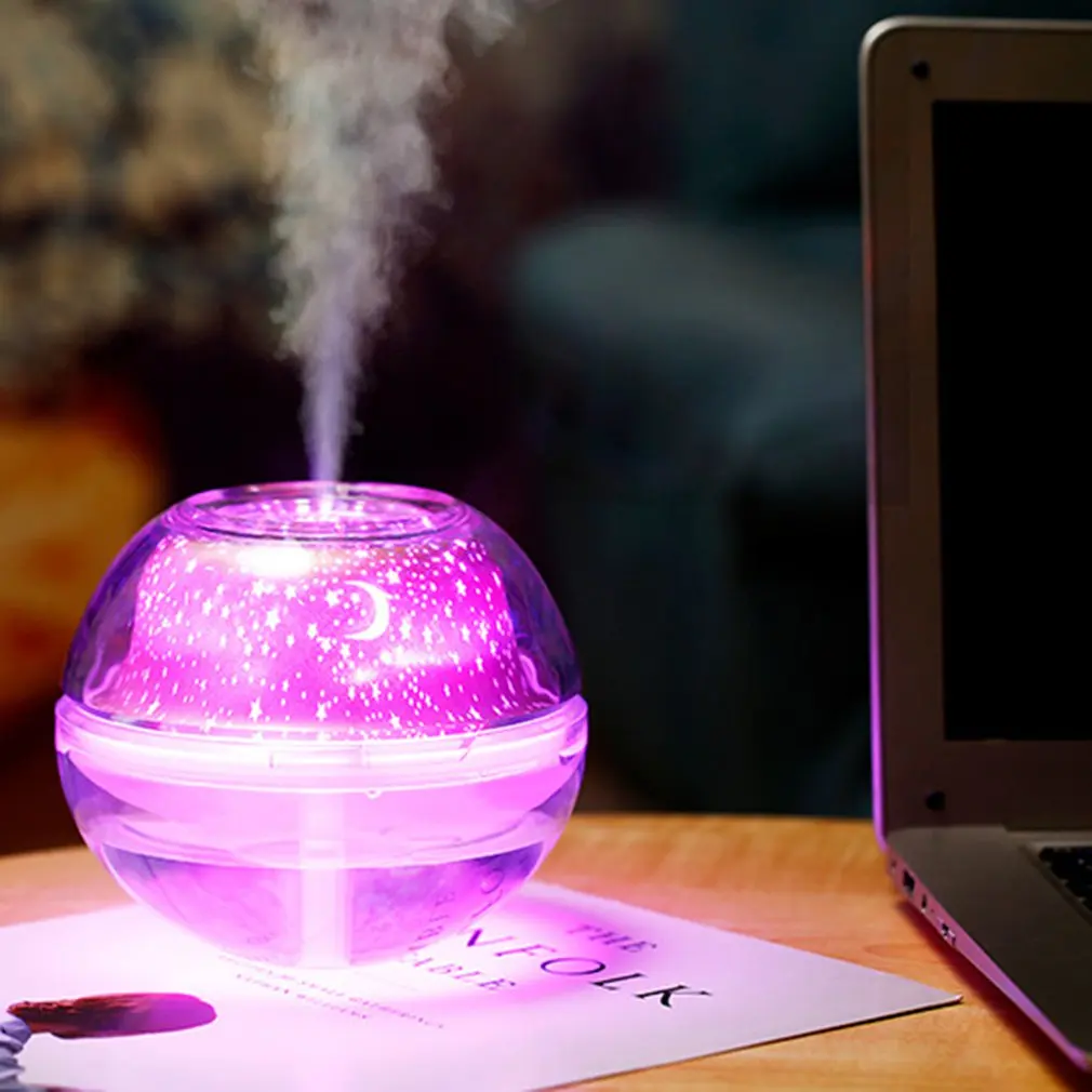 500ML USB Air Diffuser Mist Humidifier Star/Moon Projection Led Night Lamp Light Diffuser Air Humidifier For Home Office
500ML USB Air Diffuser Mist Humidifier Star/Moon Projection Led Night Lamp Light Diffuser Air Humidifier For Home Office