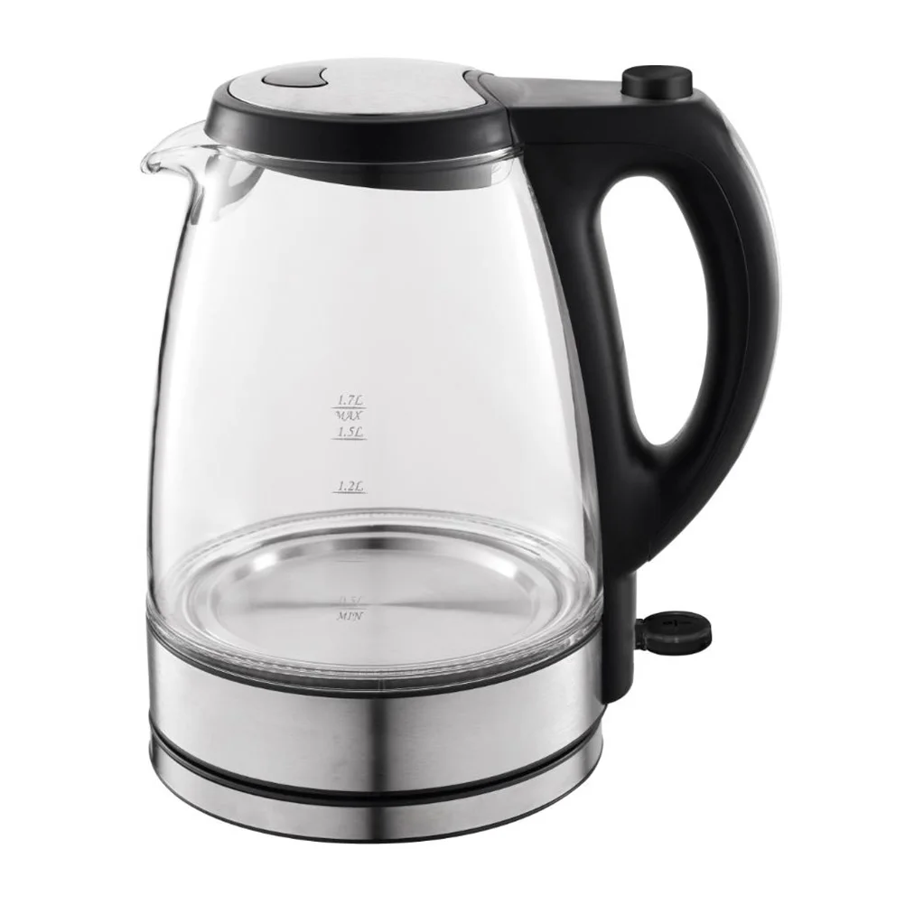 1.7L ElectricGlass Tea Kettle Fast Boiling Auto Shut-Off Protection Tea Pot Hot Water Heater With EU Plug For Home Office
1.7L ElectricGlass Tea Kettle Fast Boiling Auto Shut-Off Protection Tea Pot Hot Water Heater With EU Plug For Home Office