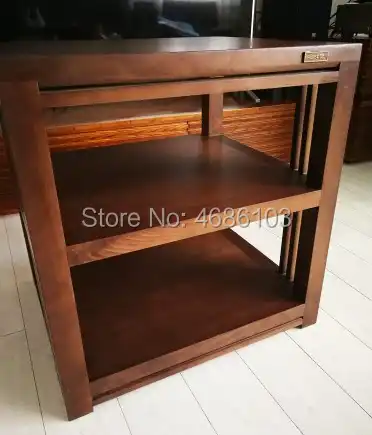 High End Three Layer Walnut Wood Audio Cabinet Europe Audio Shelf