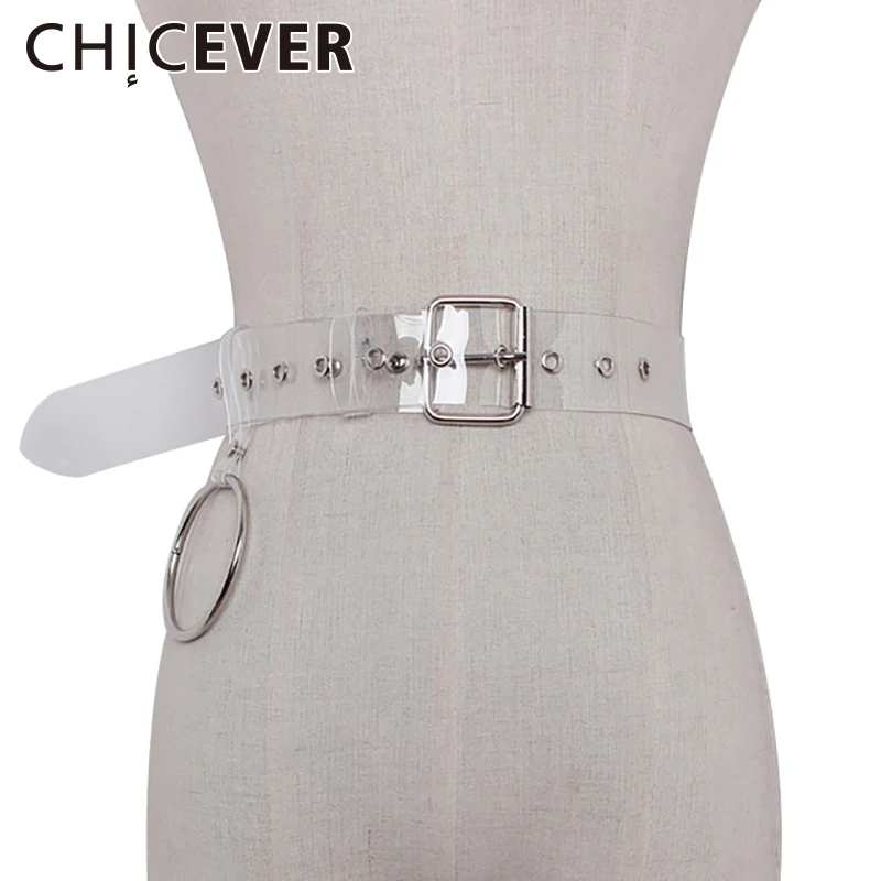 CHICEVER 2017 Summer Silver Ring Pendant PVC Transparent Female Belt Women Casual Fashion Korean Belts
CHICEVER 2017 Summer Silver Ring Pendant PVC Transparent Female Belt Women Casual Fashion Korean Belts