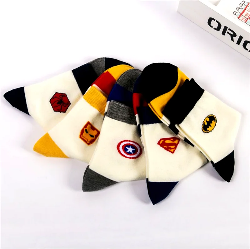 Marvel Hero Icon Shield Cotton Socks Superman Batman Captain Pattern Superhero Funny Socks
Marvel Hero Icon Shield Cotton Socks Superman Batman Captain Pattern Superhero Funny Socks