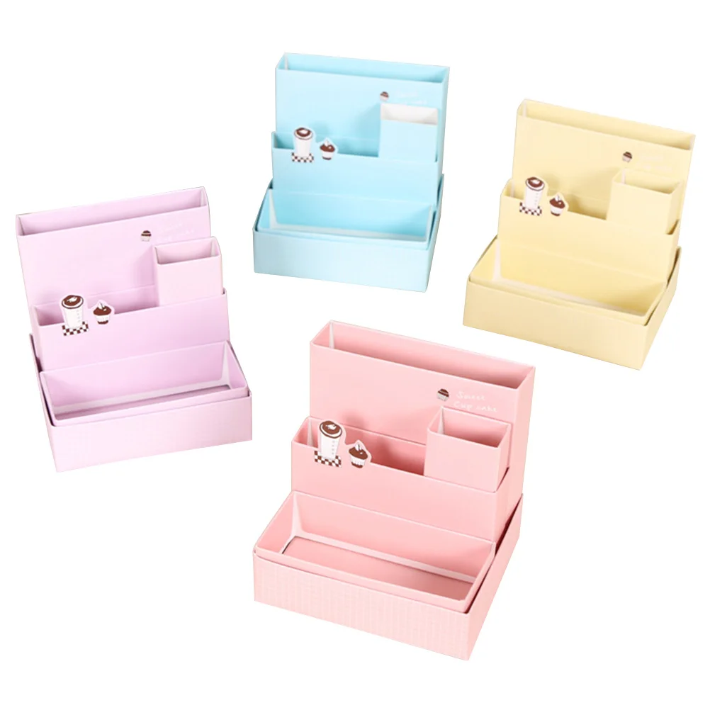 1pc Cosmetics Storage Box Paper Desktop Foldable Compartments Sundries Container Organizer Holder for Office Home
1pc Cosmetics Storage Box Paper Desktop Foldable Compartments Sundries Container Organizer Holder for Office Home