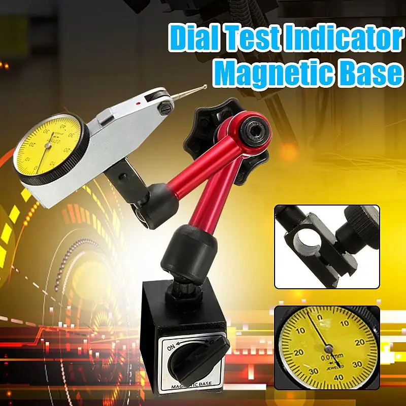 Mini Flexible Dial Test Indicator Magnetic Base Holder Stand 350mm + Fowler Yellow-face Dial Test Indicator
Mini Flexible Dial Test Indicator Magnetic Base Holder Stand 350mm + Fowler Yellow-face Dial Test Indicator