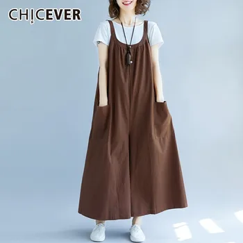CHICEVER 2020 Spring Summer Jumpsuits For Women Sleeveless Loose Oversize Women's Wide Leg Pants Female Fashion Casual Clothes
CHICEVER 2020 Spring Summer Jumpsuits For Women Sleeveless Loose Oversize Women's Wide Leg Pants Female Fashion Casual Clothes