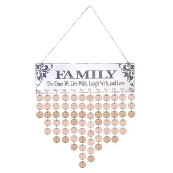 Wood Birthday Calendar Board DIY Family Specical Date Reminder 2019 Planner Board Hanging Calendar Home Decoration Gifts
Wood Birthday Calendar Board DIY Family Specical Date Reminder 2019 Planner Board Hanging Calendar Home Decoration Gifts