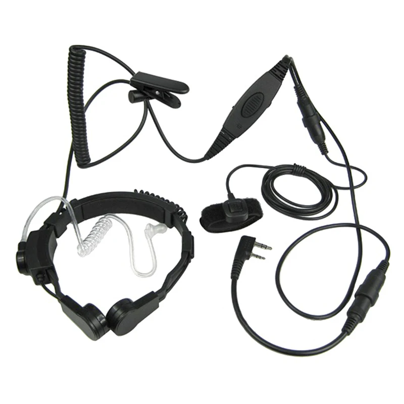 Tactical Throat Mic Headset for Baofeng Portable CB Radio UV-5R UV-5RE Plus UV-3R+ BF-888S BF-480 UV-B5 GT-3 | Электроника