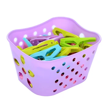 New Storage Baskets With 30pcs Plastic Clothes Clips Pegs for Kitchen Home Laundry (Random Color)
New Storage Baskets With 30pcs Plastic Clothes Clips Pegs for Kitchen Home Laundry (Random Color)