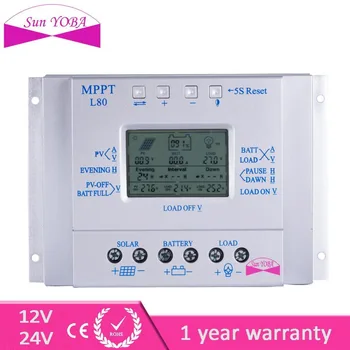 HOT LCD 80A 12V/24V MPPT Solar Controller Regulator Charge Battery Safe Protection Intelligent with Temp Sensor CE
HOT LCD 80A 12V/24V MPPT Solar Controller Regulator Charge Battery Safe Protection Intelligent with Temp Sensor CE