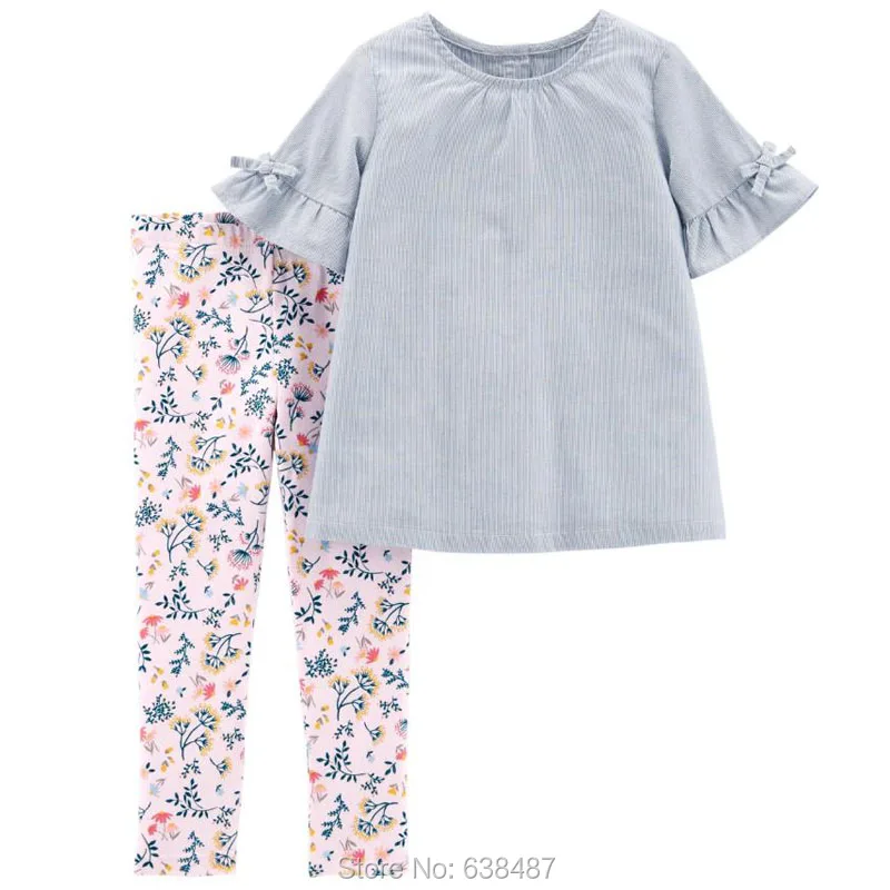 Brand Quality 100% Woven Cotton Dress Leggings Baby Girl Clothes Set Kids New 2019 Summer Children Suits Bebe Girls Clothes Sets
Brand Quality 100% Woven Cotton Dress Leggings Baby Girl Clothes Set Kids New 2019 Summer Children Suits Bebe Girls Clothes Sets