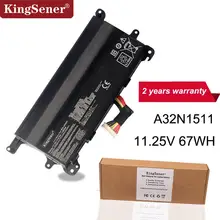 Kingsener A32N1511 A32LM9H Bateria Do Portátil para ASUS ROG G752 G752V G752VT G752VY G752VL G752VM GFX72 GFX72V GFX72VT 11.25 V 67WH(China)