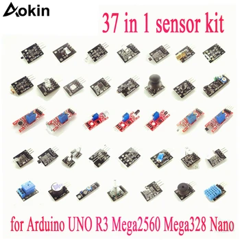 37pcs/lot Sensor Module Board Set Kit For Arduino Diy Kit Raspberry Pi 3/2 Model B 37 Kinds Of Hit Laser Temperature Sensor
37pcs/lot Sensor Module Board Set Kit For Arduino Diy Kit Raspberry Pi 3/2 Model B 37 Kinds Of Hit Laser Temperature Sensor