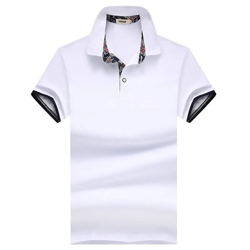 HTLB Men's Summer Business Casual Polo Shirts Brand New 2018 Fashion Turn-down Collar 100% Cotton Soft Polo Shirts Tops&Tees Men
HTLB Men's Summer Business Casual Polo Shirts Brand New 2018 Fashion Turn-down Collar 100% Cotton Soft Polo Shirts Tops&Tees Men