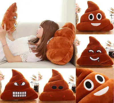 

4 Types Mini Emoji Pillow Cushion Poop Shape Pillow Doll Toy Throw Pillow Amusing emotion Poo Cushion almofadas