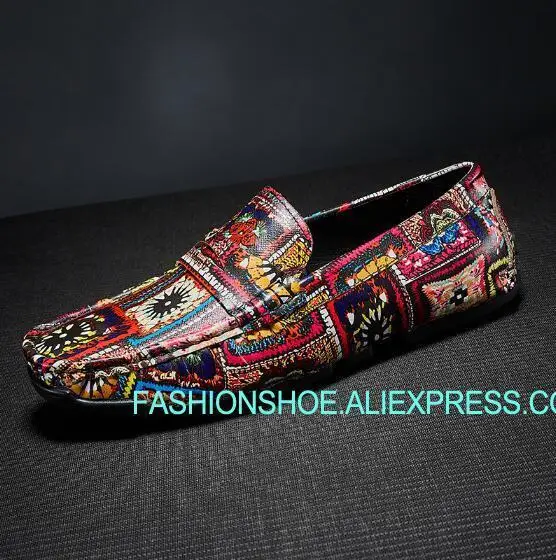 Print Genuine leather Mens Loafers Flat heel Outdoor Leisure Shoes Driving Boats
Print Genuine leather Mens Loafers Flat heel Outdoor Leisure Shoes Driving Boats