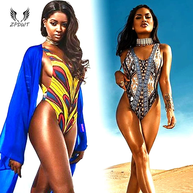 African Style One Piece Swimsuit Women 2019 Mujer Monokini Sexy Bodysuit High Cut Swimwear Backless Swim Bathing Suit Maillot
African Style One Piece Swimsuit Women 2019 Mujer Monokini Sexy Bodysuit High Cut Swimwear Backless Swim Bathing Suit Maillot