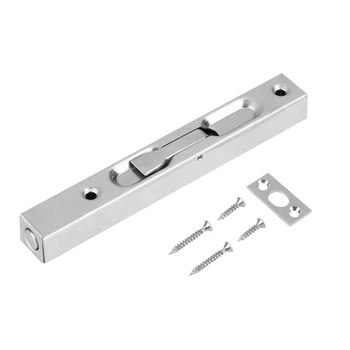 304 Stainless Steel Home Gate Door Latch Bolt Security Guard Flush Latch Bolt Slide Lock Slide Bolt Hardware 6/8/10inch
304 Stainless Steel Home Gate Door Latch Bolt Security Guard Flush Latch Bolt Slide Lock Slide Bolt Hardware 6/8/10inch