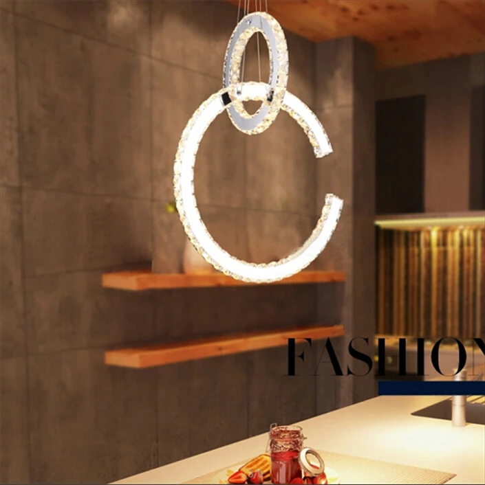 Simple Fashion 2 Ring K9 Crystal Pendant Lights Led Lamps Dining Room Living Room Led Lustre Light Pendant Lamp
Simple Fashion 2 Ring K9 Crystal Pendant Lights Led Lamps Dining Room Living Room Led Lustre Light Pendant Lamp