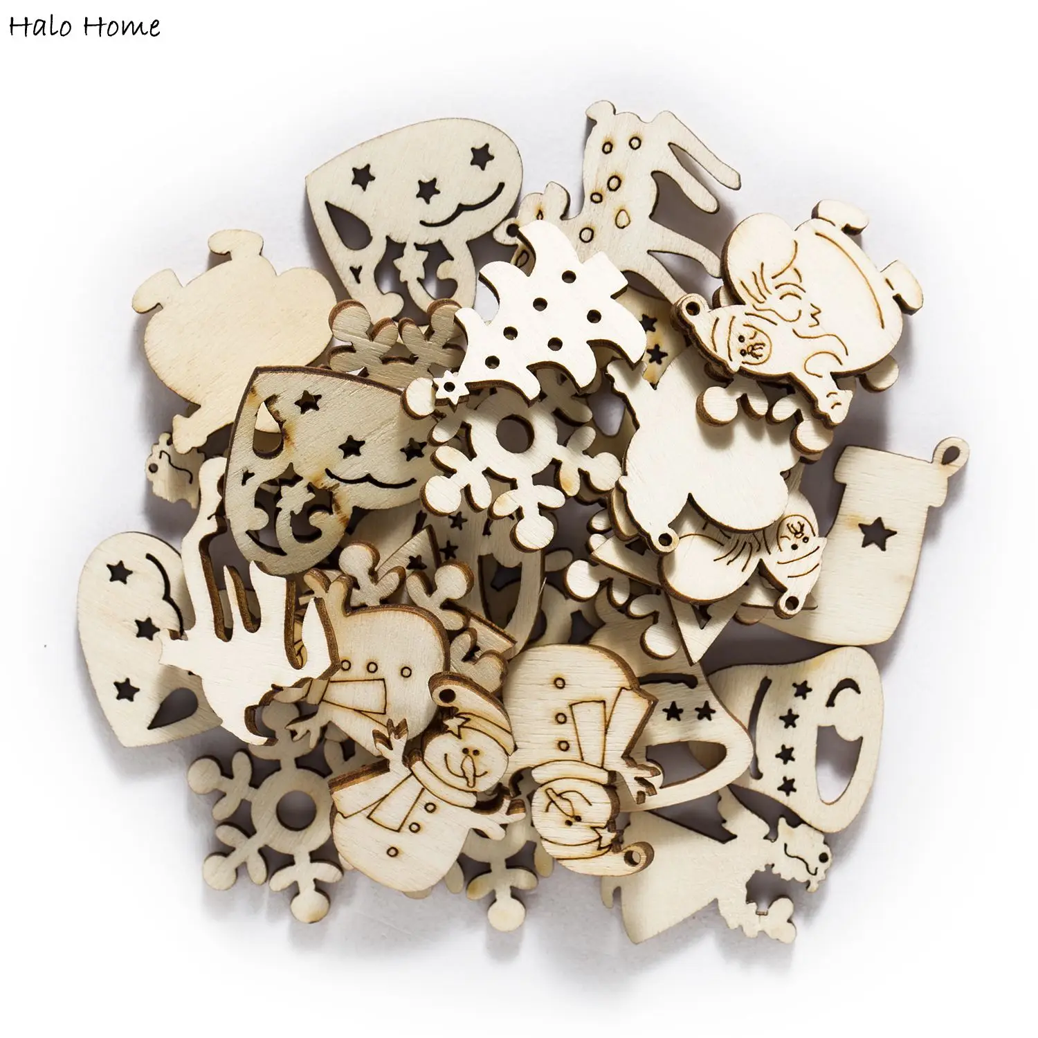 30pcs Christmas Wooden Chips Scrapbooking Carfts Handmade Home Party Festival Decor Accessory Art Graffiti Painted 20-30mm
30pcs Christmas Wooden Chips Scrapbooking Carfts Handmade Home Party Festival Decor Accessory Art Graffiti Painted 20-30mm