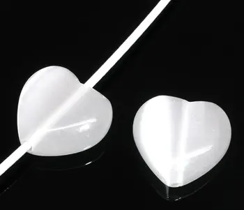White Flat Heart Charm Created Cat's Eye Glass Spacer Beads 12x12mm,30PCs (B06567)
White Flat Heart Charm Created Cat's Eye Glass Spacer Beads 12x12mm,30PCs (B06567)