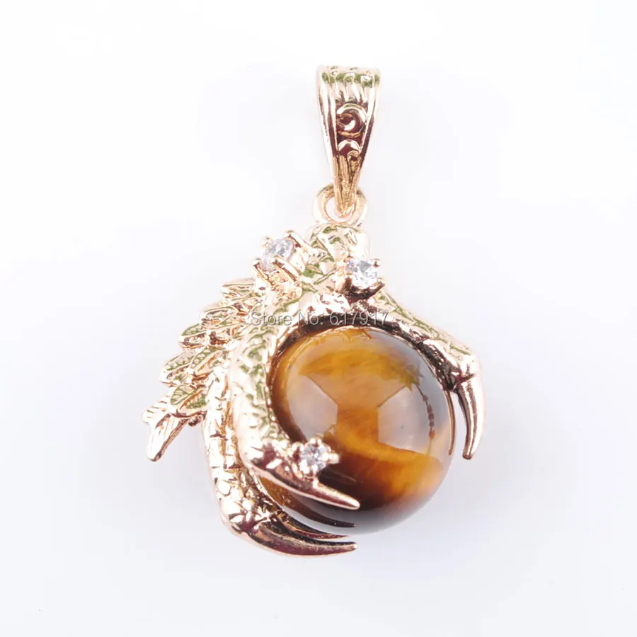 RONGZUAN Natural Tigers Eye Stone Round Ball Bead Dragon Claw Crystal Reiki Chakra Pendulum Pendant Necklace 18" Jewelry TN3093
RONGZUAN Natural Tigers Eye Stone Round Ball Bead Dragon Claw Crystal Reiki Chakra Pendulum Pendant Necklace 18" Jewelry TN3093
