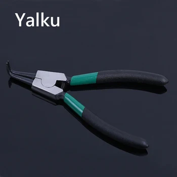 Yalku Circlip Pliers Snap Ring Pliers Tool 7'' Portable Internal External Ring Remover Retaining Curved Tip Pliers Hand Tool
Yalku Circlip Pliers Snap Ring Pliers Tool 7'' Portable Internal External Ring Remover Retaining Curved Tip Pliers Hand Tool
