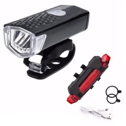 Велосипедные фонари светодиодный USB-перезаряжаемый комплект передняя и задняя