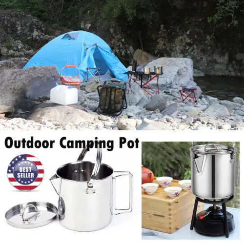 1.2L Stainless Steel Outdoor Camping Cookware Hanging Pot Multifunctional Kettle
1.2L Stainless Steel Outdoor Camping Cookware Hanging Pot Multifunctional Kettle