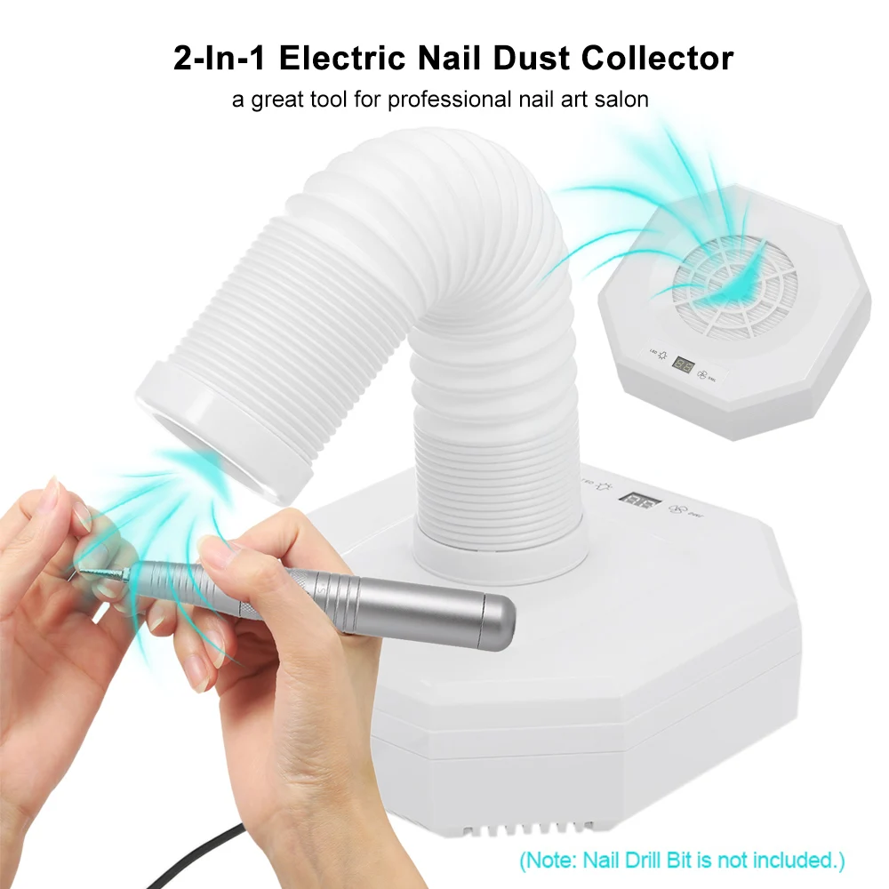 Nail Dust Collector Electric Suction Machine Vacuum Cleaner Art Suction Device Manicure Salon Nail Tool Optional EU / US Plug
Nail Dust Collector Electric Suction Machine Vacuum Cleaner Art Suction Device Manicure Salon Nail Tool Optional EU / US Plug