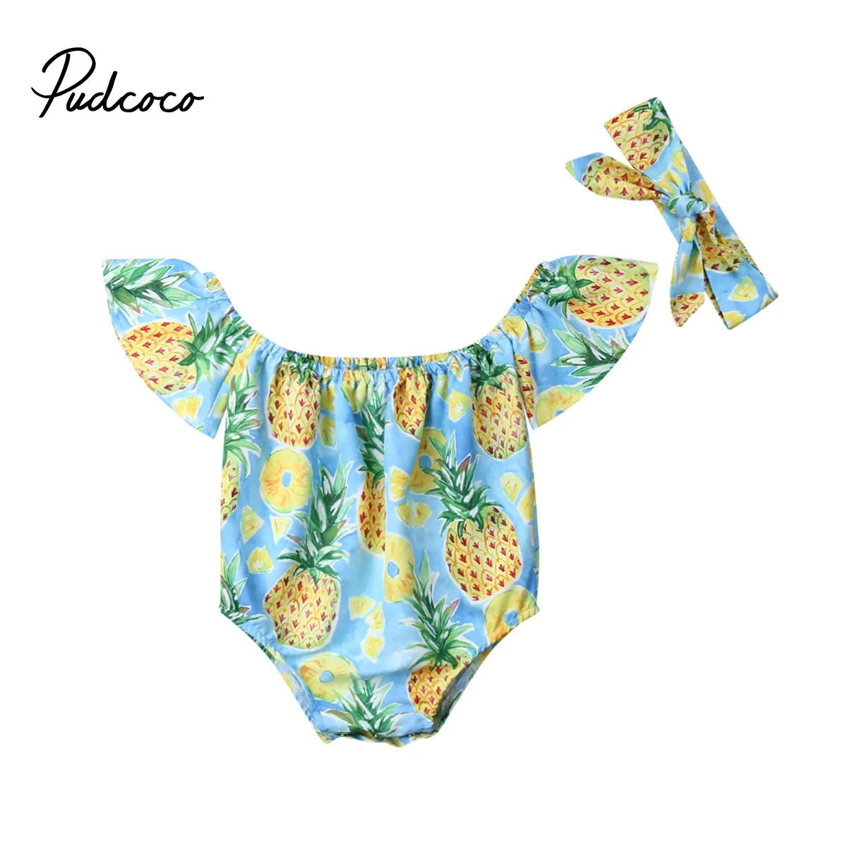 2pcs Set Newborn Baby Girls Summer Floral Rompers +headhand Baby Girls Flower Pineapple Jumpsuit Clothes Outfits 2019
2pcs Set Newborn Baby Girls Summer Floral Rompers +headhand Baby Girls Flower Pineapple Jumpsuit Clothes Outfits 2019