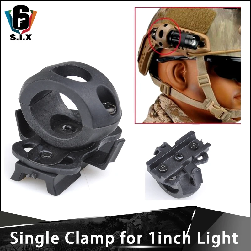 Weapon 1 Inch Light Mount Tactical Flashlight Helmet 0.8 Inch Mount 20mm Picatinny
Weapon 1 Inch Light Mount Tactical Flashlight Helmet 0.8 Inch Mount 20mm Picatinny