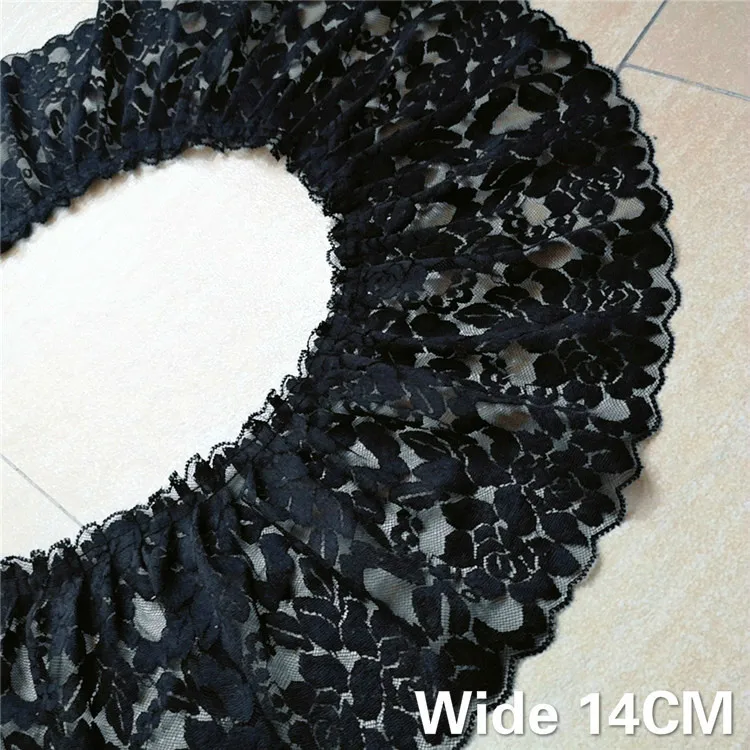14CM Wide Luxury Black Guipure Lace Cotton 3D Flowers Embroidery Ribbon Ruffle Trim For DIY Curtains Women Dress Sewing Supplies
14CM Wide Luxury Black Guipure Lace Cotton 3D Flowers Embroidery Ribbon Ruffle Trim For DIY Curtains Women Dress Sewing Supplies