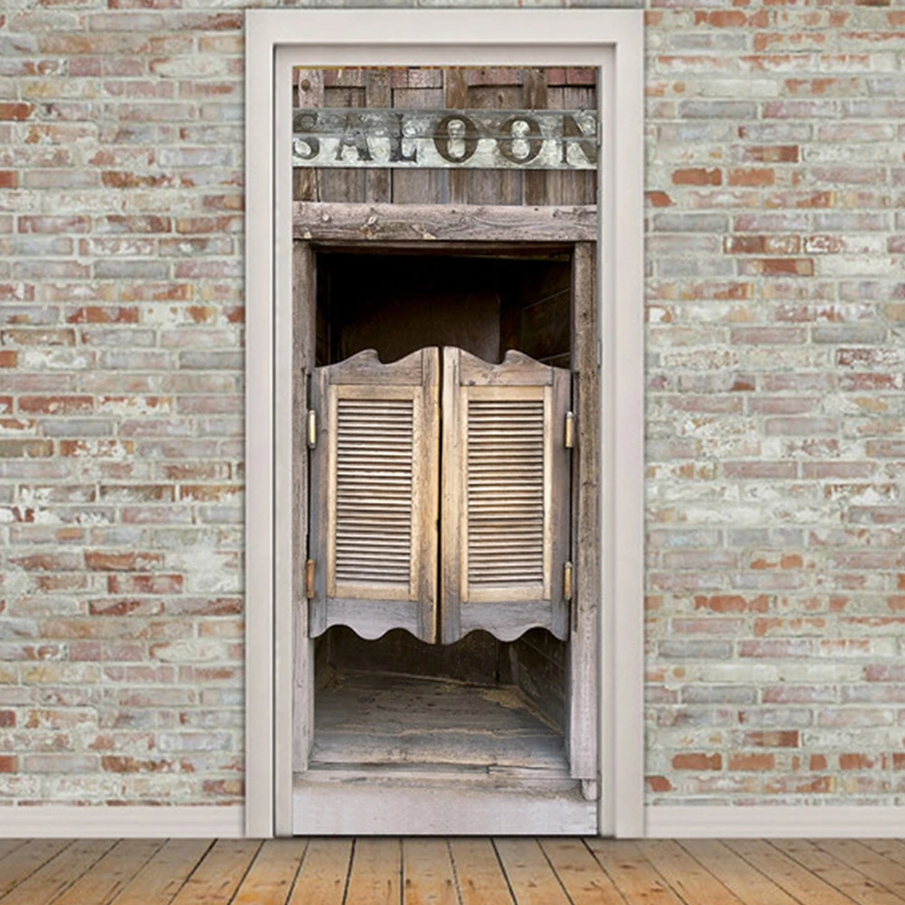 Archaistic Wooden Door Stickers portes decoratives 3d Removable Waterproof Hotel Decor Self Adhesive Door Mural 3D Art Decals
Archaistic Wooden Door Stickers portes decoratives 3d Removable Waterproof Hotel Decor Self Adhesive Door Mural 3D Art Decals