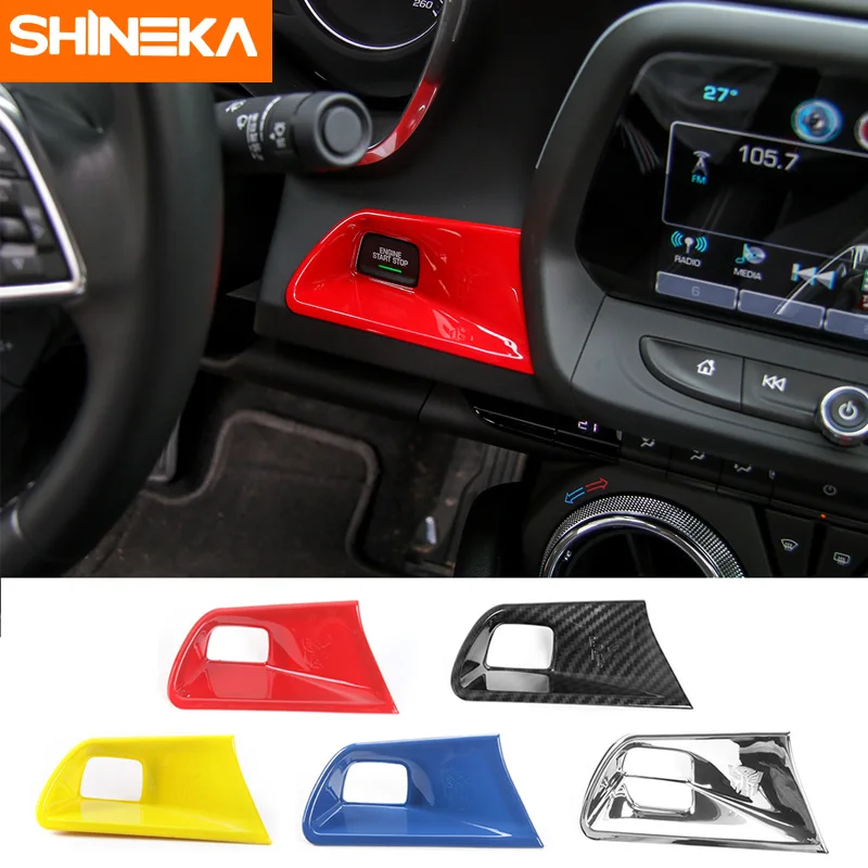 SHINEKA Engine Start Stop Button Trim Keyless Start Switch Cover for Chevy Camaro 2017+ Car Styling
SHINEKA Engine Start Stop Button Trim Keyless Start Switch Cover for Chevy Camaro 2017+ Car Styling