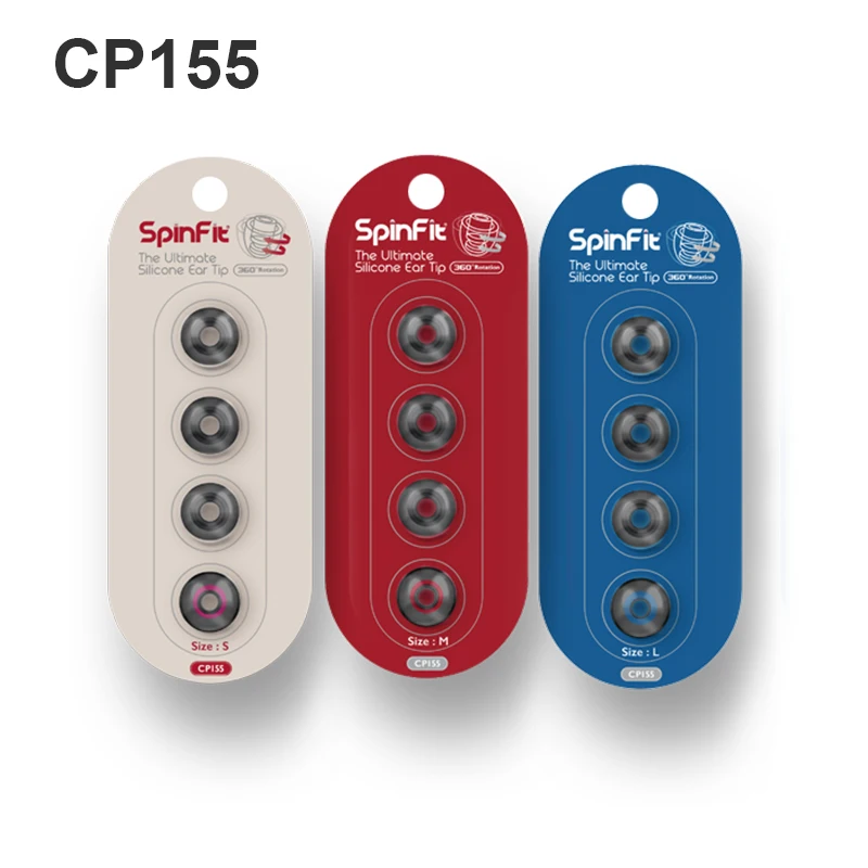 SpinFit CP155 5.5mm Patented High Quality Silicone Eartips Earbuds for In-ear Earphone (1 Pair)
SpinFit CP155 5.5mm Patented High Quality Silicone Eartips Earbuds for In-ear Earphone (1 Pair)