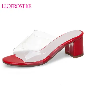 Lloprost ke Women's Shoes High Heels Shoes Transparent Sandals PVC Summer Hollow Slides Ladies Peep Toe Sandalias mujer H341
Lloprost ke Women's Shoes High Heels Shoes Transparent Sandals PVC Summer Hollow Slides Ladies Peep Toe Sandalias mujer H341