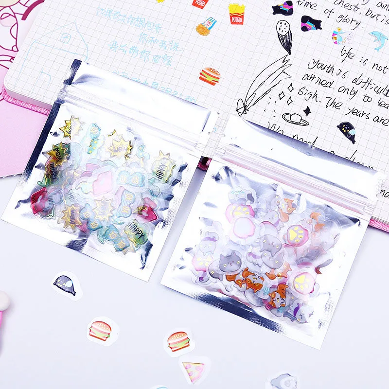 100Pcs/Bag Cute Foil Stickers Jelly Color Stickers Kawaii Cartoon Adhesive Stickers For Diary Decorative Scrapbooking Supplies
100Pcs/Bag Cute Foil Stickers Jelly Color Stickers Kawaii Cartoon Adhesive Stickers For Diary Decorative Scrapbooking Supplies