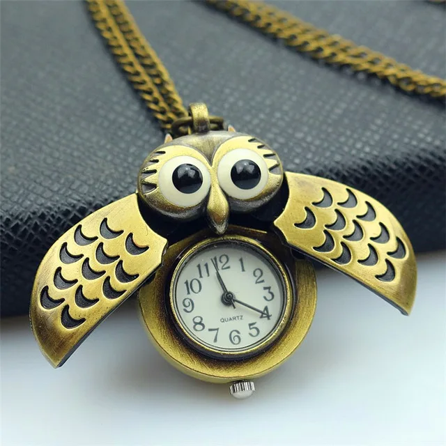 Nazeyt new Fashion Retro Unisex Vintage double open Owl Pendant Antique Necklace Pocket Watch slide smart Fob child gift clock
Nazeyt new Fashion Retro Unisex Vintage double open Owl Pendant Antique Necklace Pocket Watch slide smart Fob child gift clock