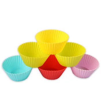 10Pcs Cake Cup Round Cake Mold Multiple Colour Muffin Cup Bakeware Easy to Clean Silica Gel Pudding Jelly Mold Baking Tools
10Pcs Cake Cup Round Cake Mold Multiple Colour Muffin Cup Bakeware Easy to Clean Silica Gel Pudding Jelly Mold Baking Tools